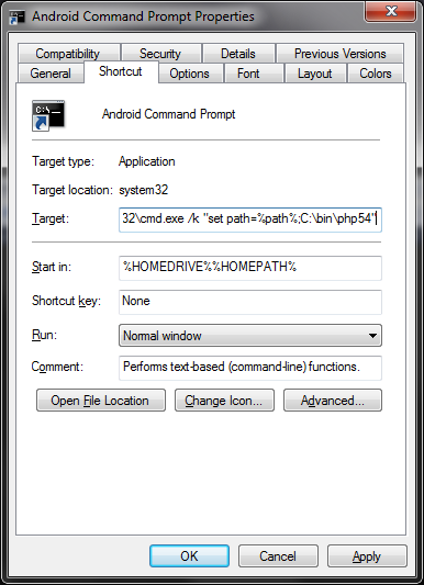 Command Prompt Shortcut